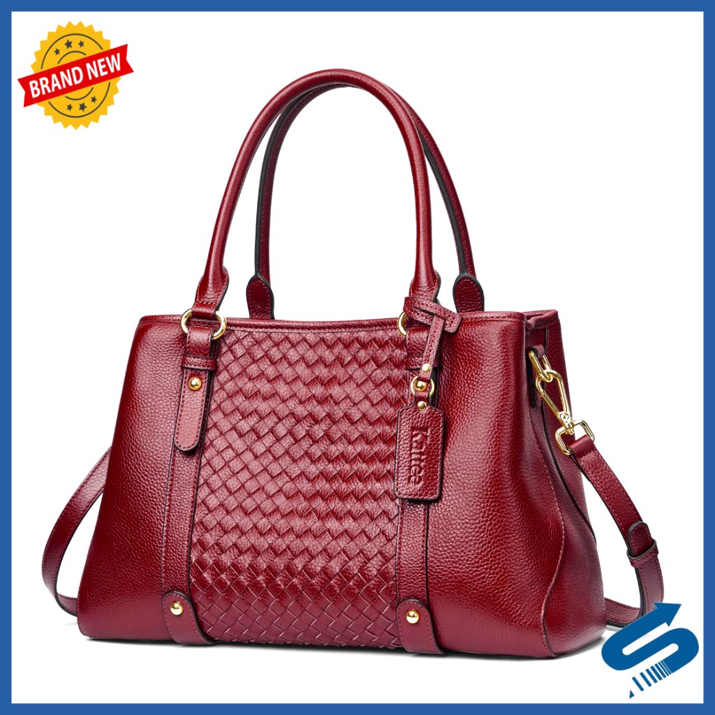 Genuine Leather Satchel Crossbody Bag Top Handle Tote Shoulder Hobo